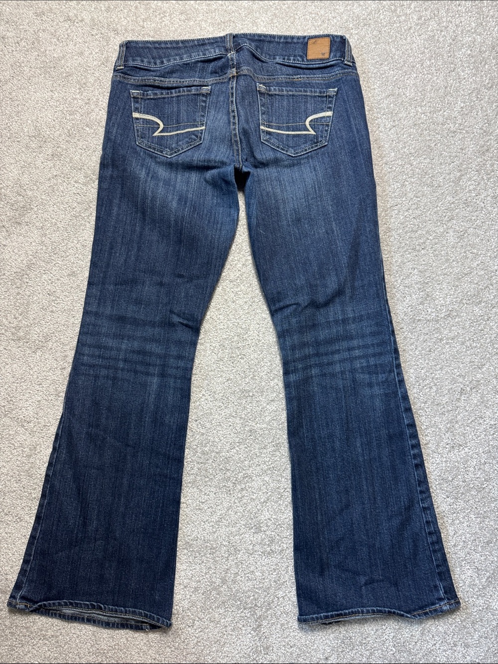 American Eagle Outfitters Dark Blue Artist Jeans Size 8 Short Stretch Denim